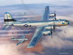 "B-29s Over Korea" - Stu Shepherd - B-29 Superfortress Korean War Art